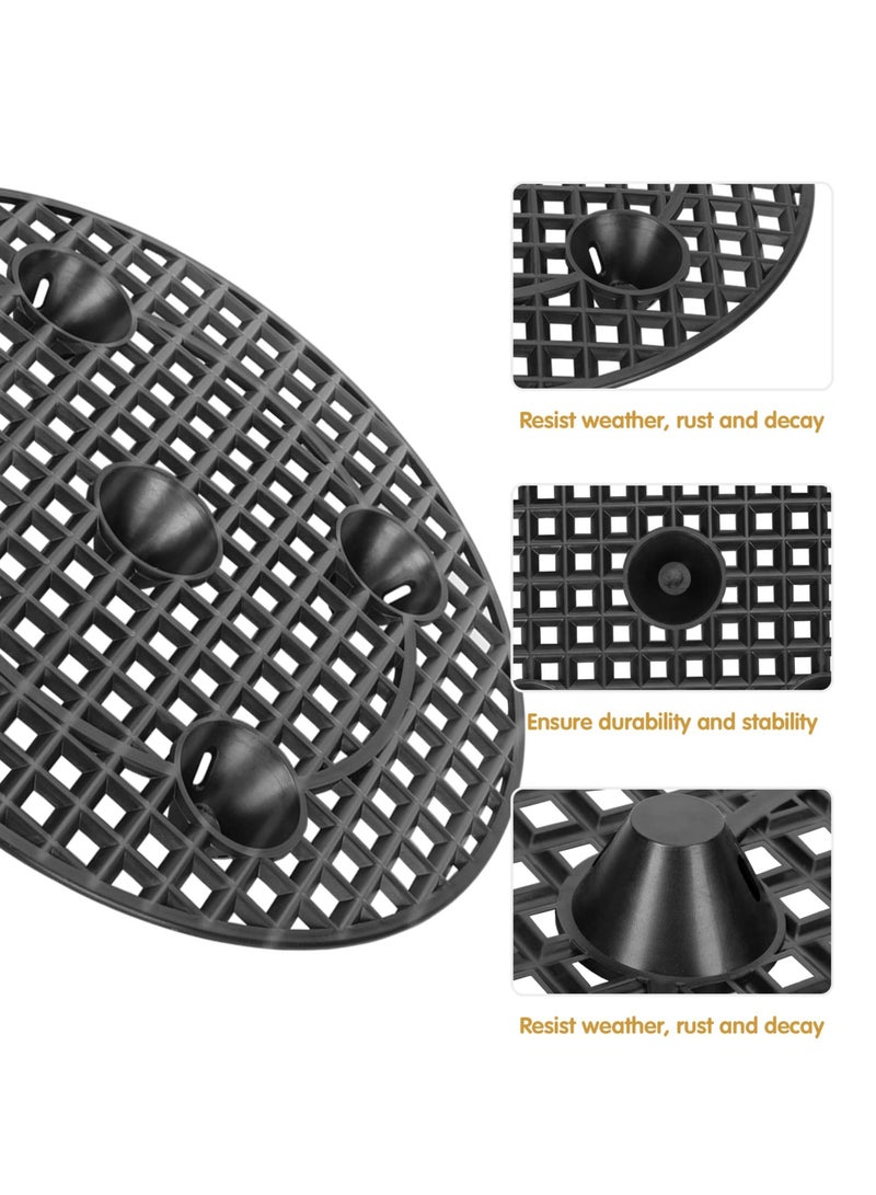 Y&D Potted Plant Stands Patio & Deck Floor Protector (Set of 6) 12 inches Perfect Trivet to Prevent Rot and Damage on or Floors Short  - Image 2