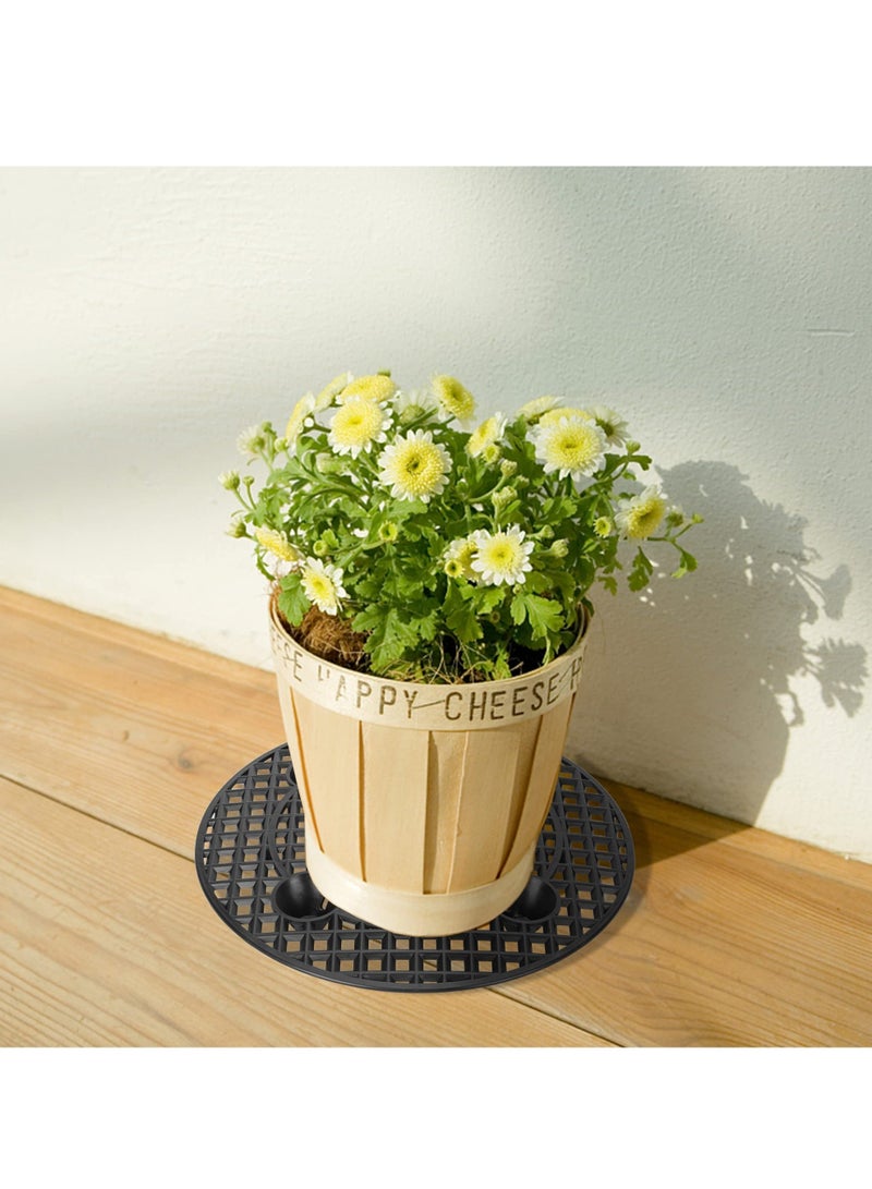 Y&D Potted Plant Stands Patio & Deck Floor Protector (Set of 6) 12 inches Perfect Trivet to Prevent Rot and Damage on or Floors Short  - Image 4