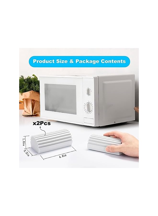 erorex 2 pcs Sponge Duster, Damp Clean Duster, Reusable Dusters Damp, For Cleaning Baseboards, Vent, Railings, adiators, Fans, Cobwebs (Grey) - Image 5