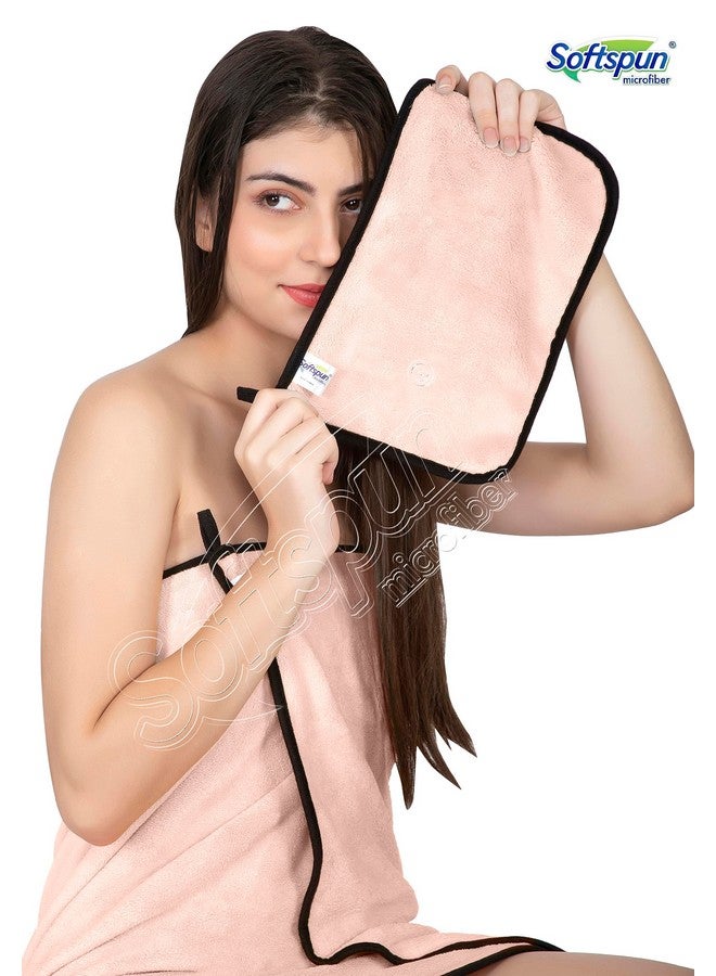 Vitalogy - Hair Towel Wrap for Women 3 Piece Set, Coral Velvet Hair Drying Towel, Headband with Bow-Knot, Quick Drying Microfiber Cap for Wet Hair with Elastic Loop, Super Absorbent (Grey) - Image 3