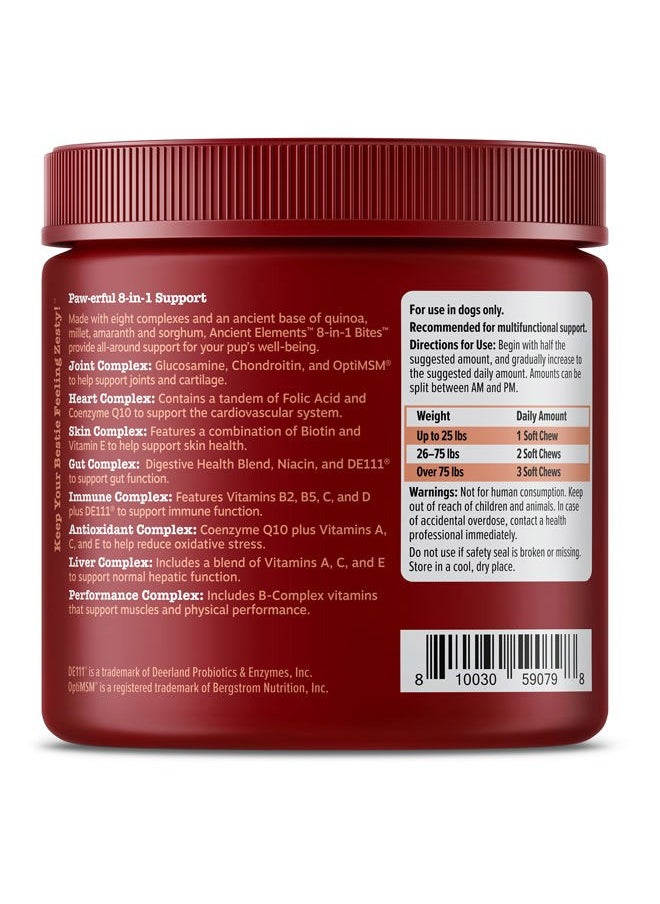 Zesty Paws - Dog Multivitamin, Chewable Dog Vitamins and Supplements for Hip & Joints, Skin & Coat, Omega 3 Fish Oil for Dogs- Senior & Puppy Multivitamin - Bison- 90ct - Image 1