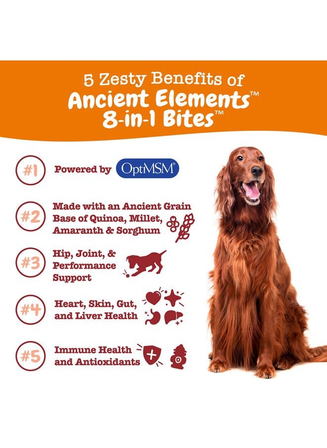 Zesty Paws - Dog Multivitamin, Chewable Dog Vitamins and Supplements for Hip & Joints, Skin & Coat, Omega 3 Fish Oil for Dogs- Senior & Puppy Multivitamin - Bison- 90ct - Image 1