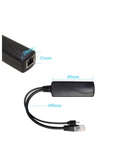 SYOSI Gigabit PoE Splitter 12V 2A Output with IEEE 802.3af/at Standard Compliant 10,100,1000Mbps Power over Ethernet Splitter Adapter for Security Camera CCTV Surveillance 5.5x2.1mm DC Plug Cable (PS5712TG)  - Image 5