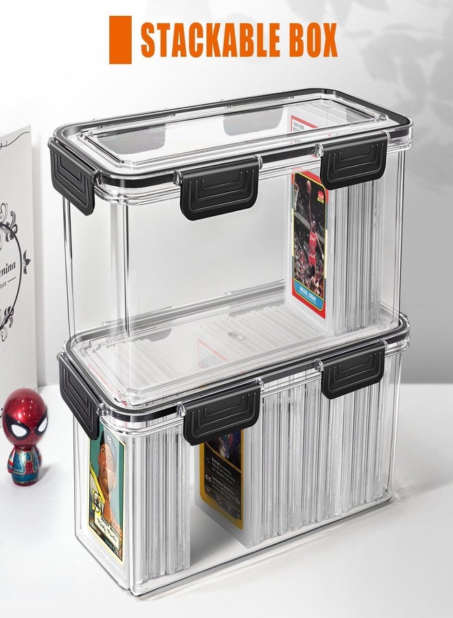 tutata Graded Sports Card Storage Box, Trading Card Storage Box, Graded Card Slab Storage Case Fits PSA BGS & SGC - Image 2