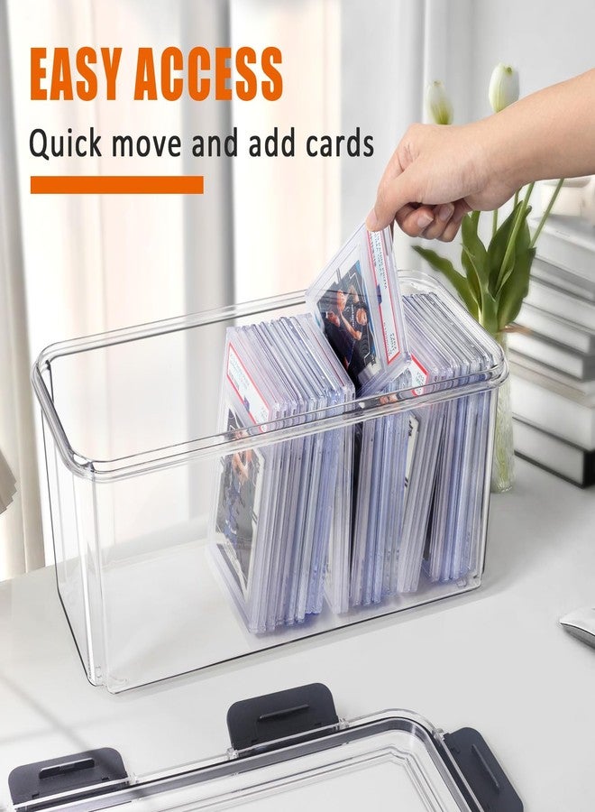 tutata Graded Sports Card Storage Box, Trading Card Storage Box, Graded Card Slab Storage Case Fits PSA BGS & SGC - Image 4