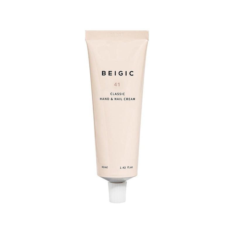 BEIGIC Classic Hand  Nail Cream  Geranium Sandalwood Orange Zest Vegan Korean Handcream wShea Butter  Panthenol Fastabsorbing NonGreasy Smooths Fine LinesHydrating 142 floz