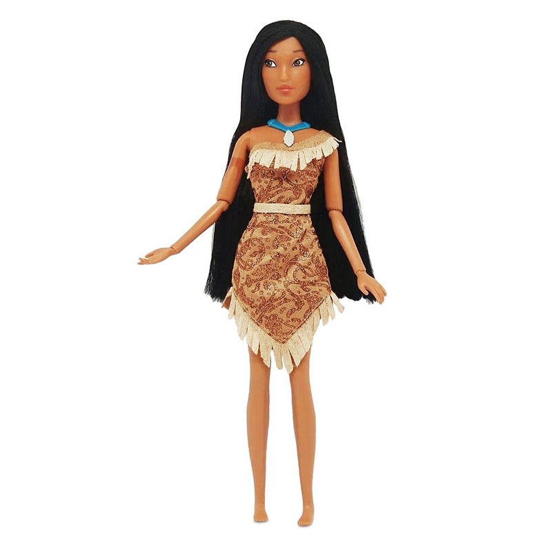 Disney Store Official Disney Princess Classic Doll (Pocahontas), 11 Inches, Includes Brush with Molded Details, Fully Posable Toy in Classic Outfit - Disney Princess Toys for Girls - Image 5