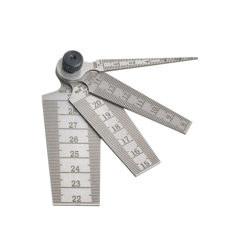 Silvery 4pcs Taper Gage Set 1 29mm High Precision Wedge Feeler Gauge - Image 1