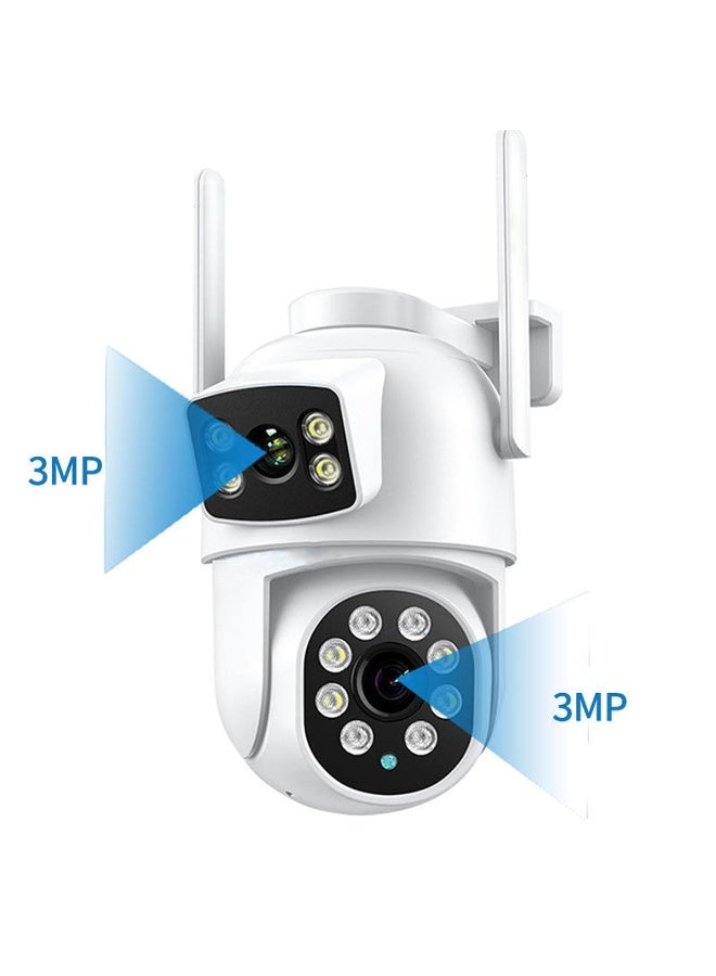 Crony كاميرا أمان PTZ ببطارية مزدوجة العدسة CRONY C18HI-WiFi-4K – 4K (3MP+3MP)، تطبيق CAMHI PRO، تتبع حركة الإنسان، رؤية ليلية، صوت ثنائي الاتجاه، دوران 270° / ميل 90° - Image 5