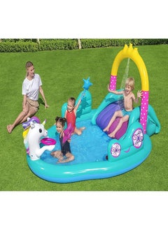 Bestway Bestway - Magical Unicorn Carriage Inflatable Play Pool Center - 53097  - Image 2
