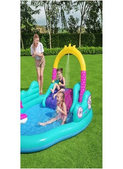 Bestway Bestway - Magical Unicorn Carriage Inflatable Play Pool Center - 53097  - Image 4