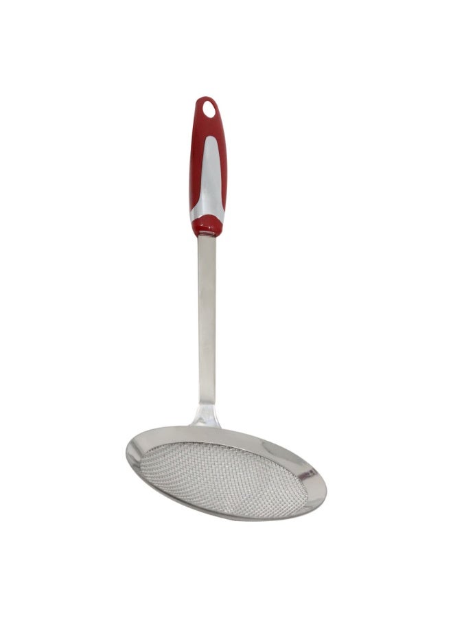 Ascot Mesh Strainer, 12 cm Length, Red/Silver - Image 1
