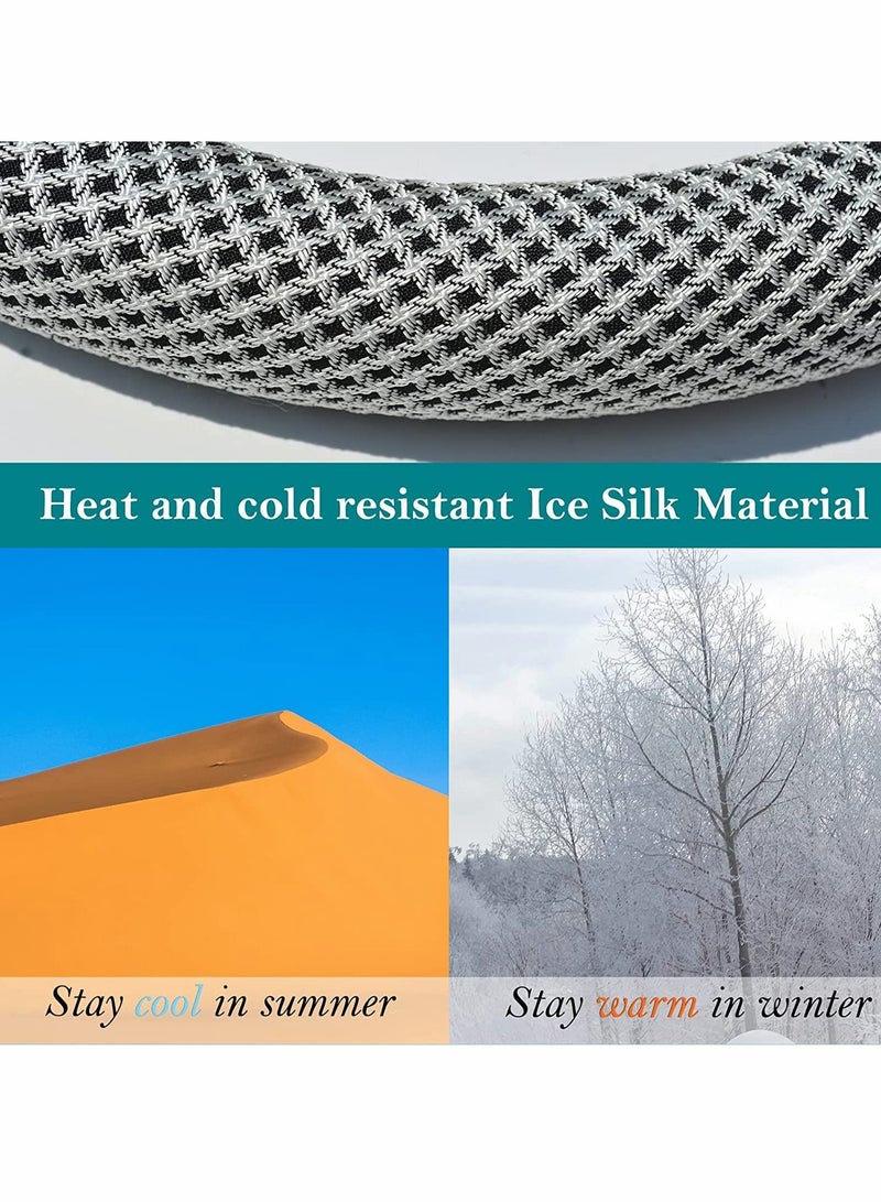 Excefore Steering Wheel Covers Carbon Fiber Anti-Slip Microfiber Auto Cars Interior Accessories Universal Automobile Interior Accessories Sports Car Steering Wheel Cover Protector Universal Diameter 38cm - Image 5