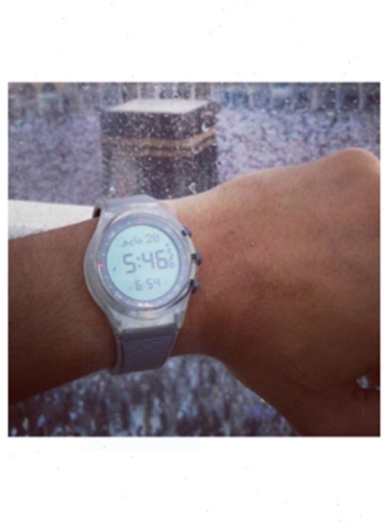 الفجر ساعة رقمية مقاومة للماء مصنوعة من المطاط WY-16 - 39 مم - رمادي - Image 3