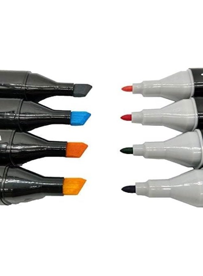 تاتش طقم ماركر مزدوج الرأس Touch Cool – ألوان كحولية احترافية للرسم، التلوين، المانجا والخط – 80 لون مع حقيبة حمل - Image 2