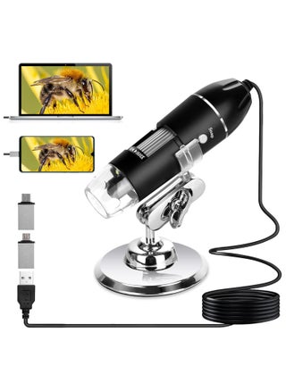 USB Digital Microscope 50X to 1600X - Portable Electron Microscope with 8 LED Magnification and Metal Stand - pzsku/ZC0A834060A58A9319B99Z/45/_/1730646019/c01bd961-b8b5-4314-b2d5-d9a8732c82cf