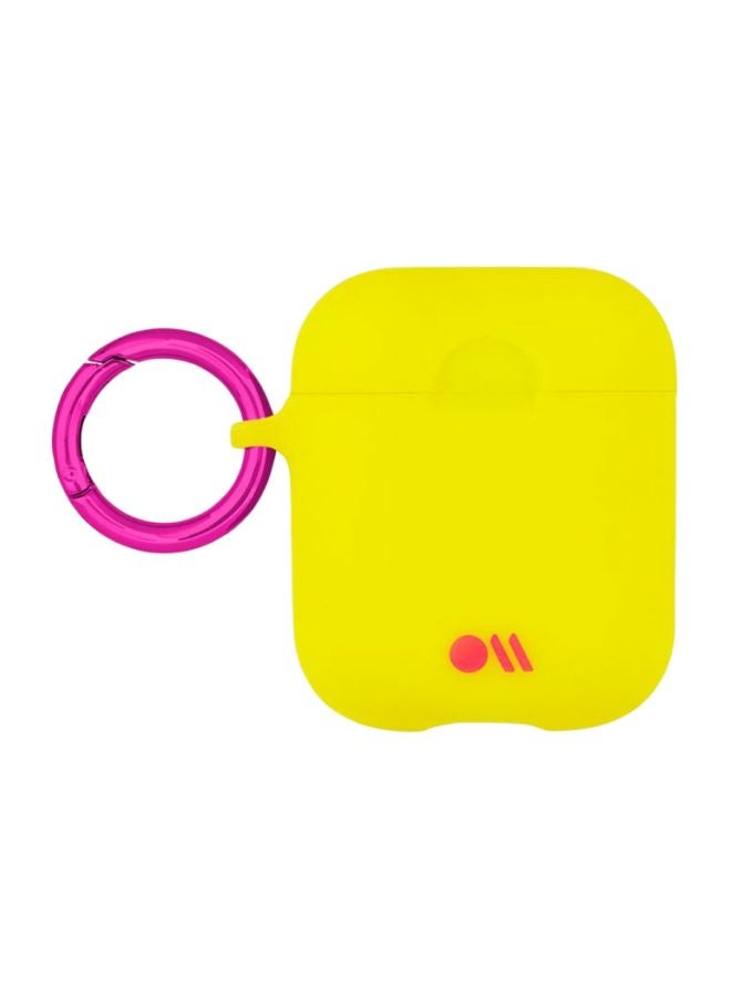 CASE-MATE Protective Charging Case For Apple AirPods Lemon Lime Yellow - Image 2