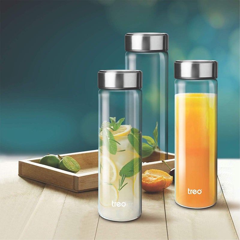 Raincart Borosilicate Glass Multipurpose Transparent Bottle 1000 ml 1 Piece - Image 2