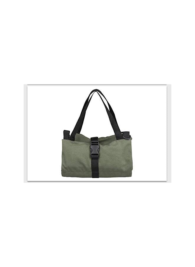 PROMASS promass Roll Up Tool Bag,Multi-Purpose Tool Organizer,Canvas Tool Roll Pouch with 5 Spacious Pockets (Green)  - Image 2