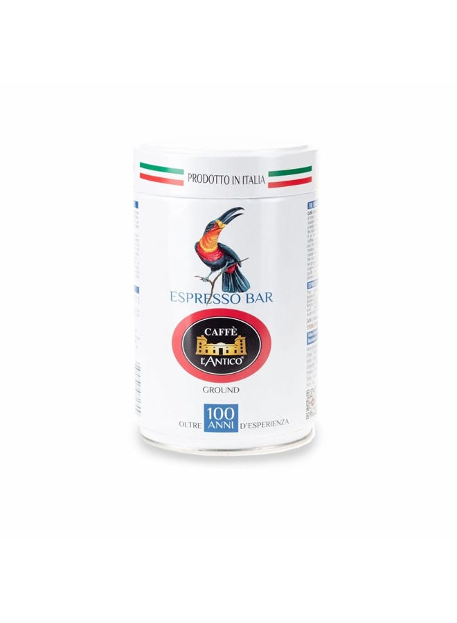 L'Antico Espresso Bar Ground Coffee Can - 250 grams