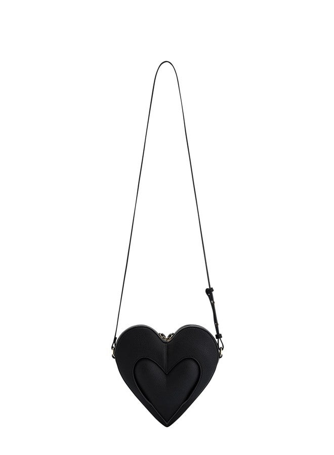جي دبليو بي حقيبة كروسبودي نسائية من JW PEI على شكل قلب من طراز Francisca - أسود - Image 3