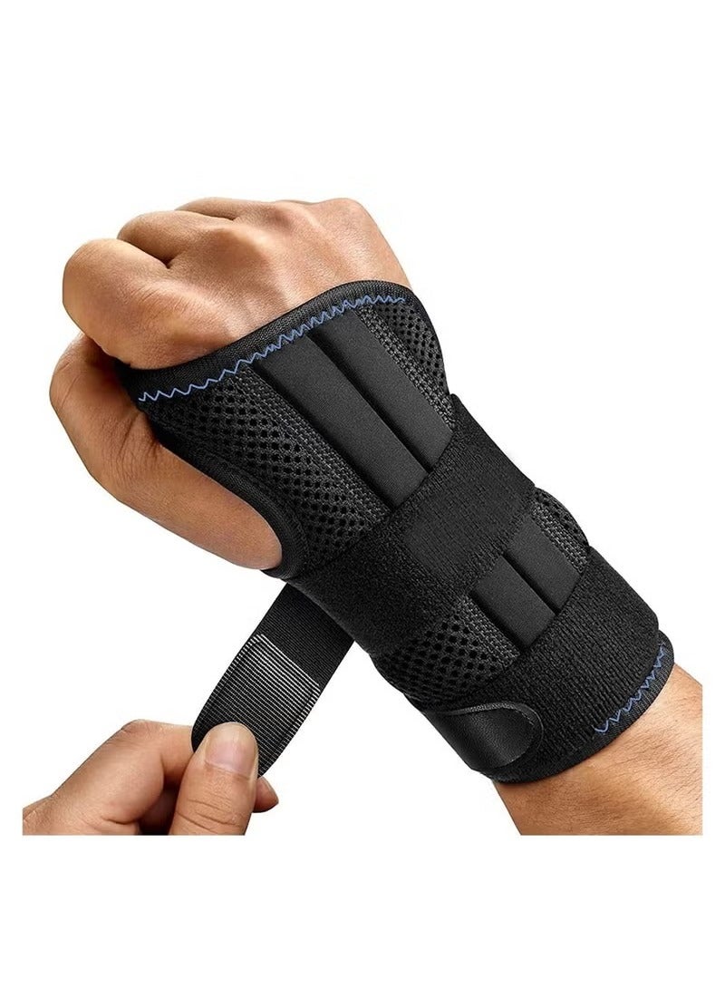 Wrist Brace for Carpal Tunnel, Adjustable Hand Brace for Relief Night Support, Wrist Support Splint for Right Left Hands for Relieve Tendonitis, Arthritis, Sprains (2pcs, M) - Image 1
