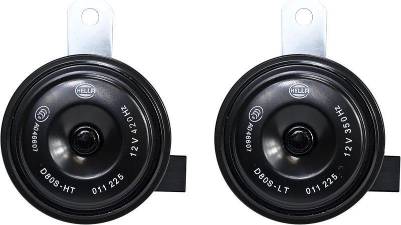 HELLA 011225881 Black 77mm 12V BX Disc Horn Kit (Toyota) - Image 2