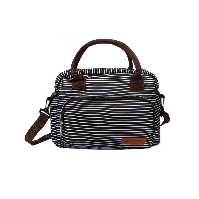 2022 Large Capacity Insulated Tote Bag with Fashion Print for Adults Stripes 
