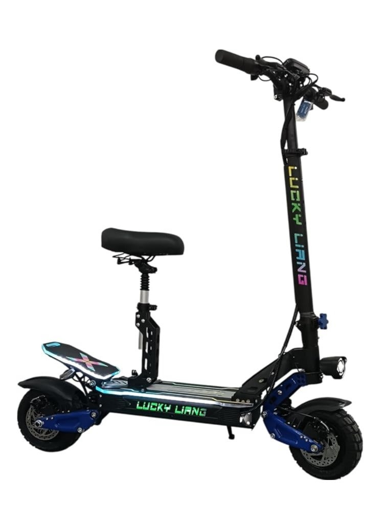 L3 pro Powerful 1500W Electric Scooter - 60KM/H Top Speed, 48V25AH Long-Range Battery (65KM), Off-Road 10x3.0 Tires, Aluminum Alloy Frame, 3-Speed Gear, Rear Suspension & Bluetooth Speaker - Image 1