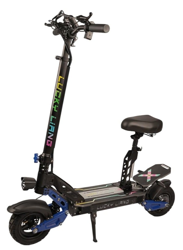 L3 pro Powerful 1500W Electric Scooter - 60KM/H Top Speed, 48V25AH Long-Range Battery (65KM), Off-Road 10x3.0 Tires, Aluminum Alloy Frame, 3-Speed Gear, Rear Suspension & Bluetooth Speaker - Image 2