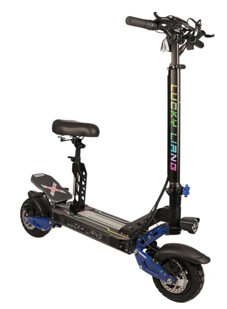 L3 pro Powerful 1500W Electric Scooter - 60KM/H Top Speed, 48V25AH Long-Range Battery (65KM), Off-Road 10x3.0 Tires, Aluminum Alloy Frame, 3-Speed Gear, Rear Suspension & Bluetooth Speaker - Image 3