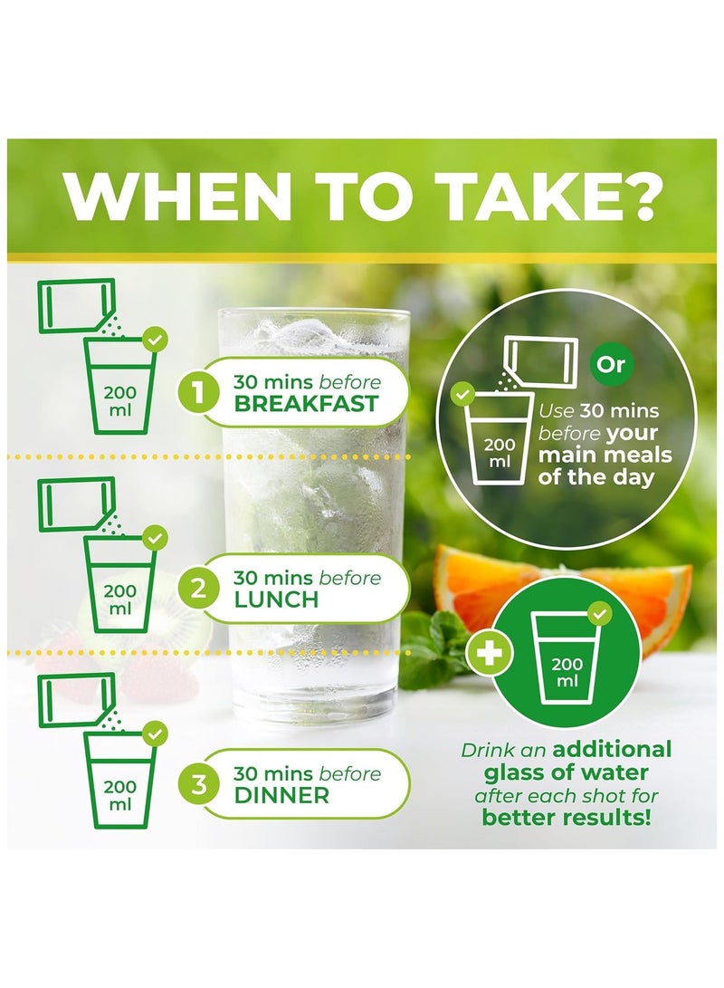 OptiBiotix SlimBiome Award Winning Vegan Prebiotic Weight Loss Supplement Supports Digestive Enzymes, Help Manage Food Cravings , Citrus Flavor 30 Sachets - Image 4