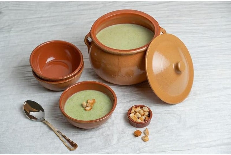 غلاية كورزانا من الطين التيراكوتا مع غطاء - Image 2