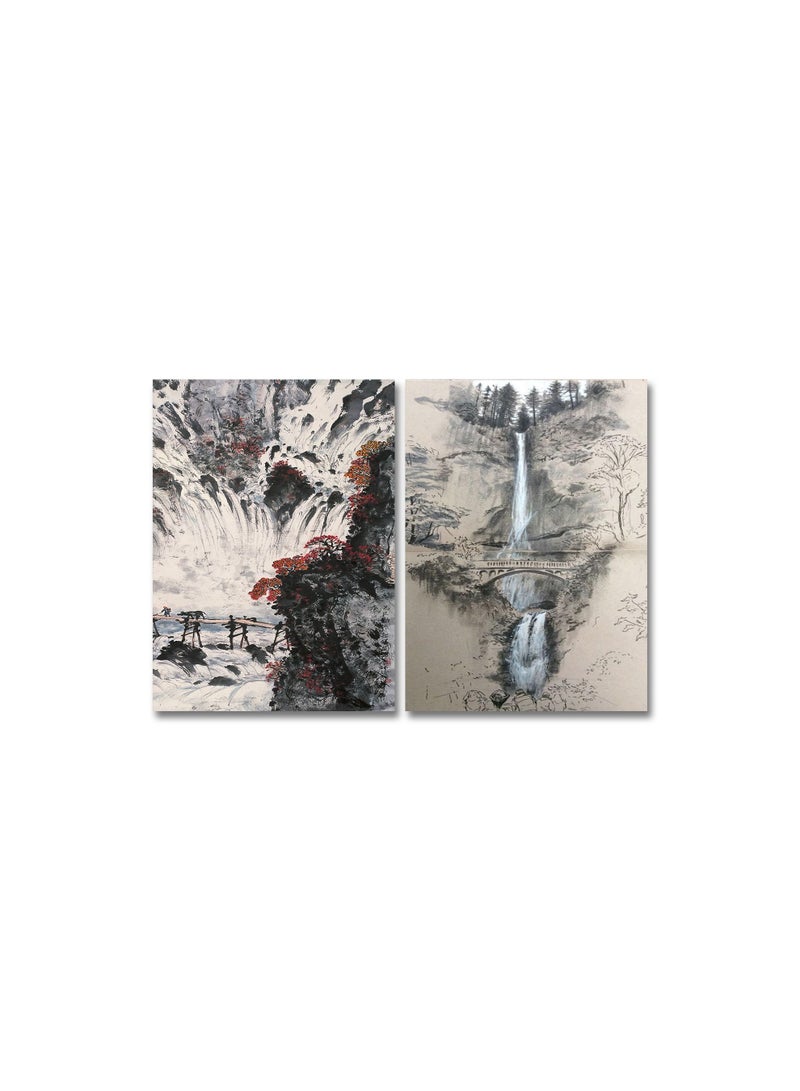 Marktna Decorative Wall Art Painting with a Nature Design, 2 pieces, Size 80x60 cm - Image 2