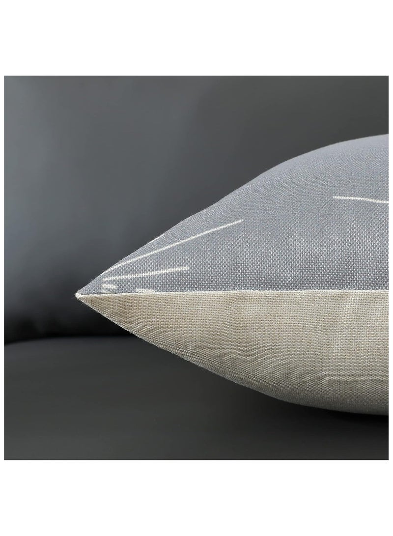 Joyelink Cushion Cover Set of 4 45 x 45 cm Farmhouse Decorative Cushion Geometric Summary Accent Cushion Covers Decorative Cushion Modern Outdoor Indoor for Sofa Chair Bedroom Office Car - Image 3