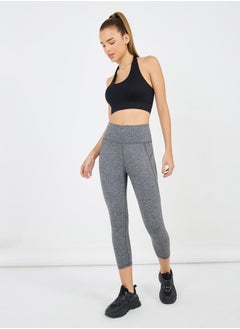 Melange High Waist Capri
