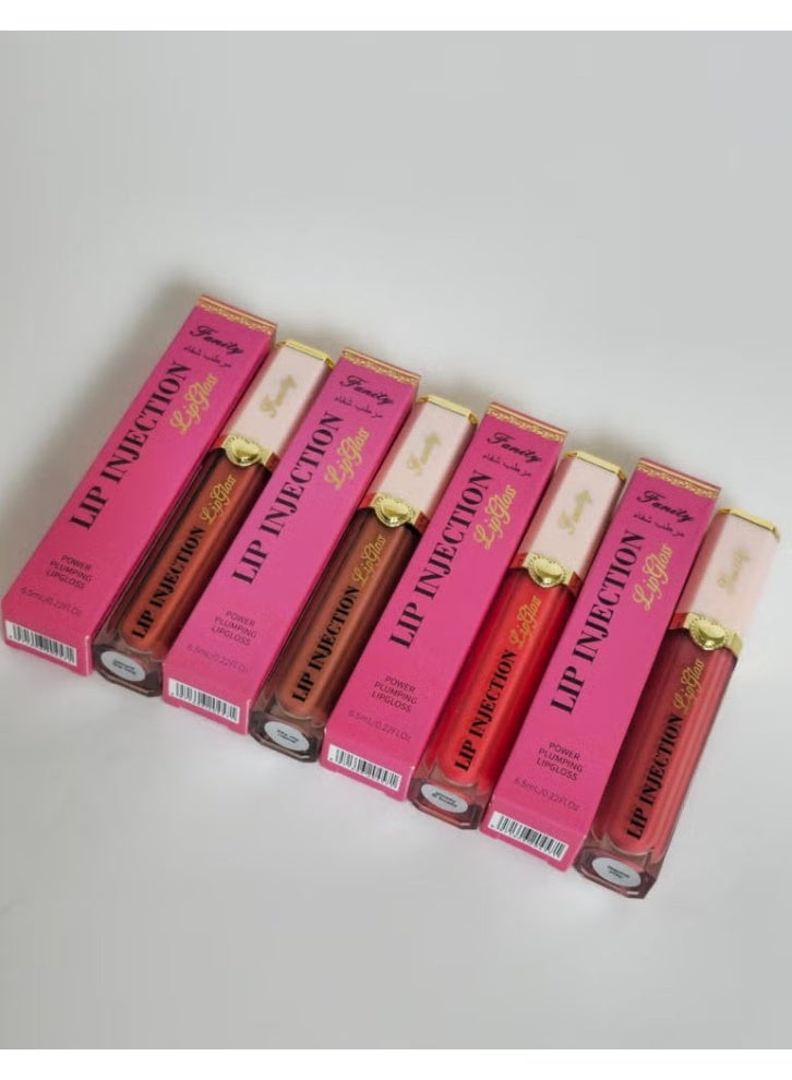 فانيتي مجموعة من 4 قطع من مرطب الشفاه متعددة الالوان أحمر شفاه سائل من مرطب شفاه شفاف عالي اللمعان مرطب شفاه طبيعي مغذي يدوم طويلاً - Image 3