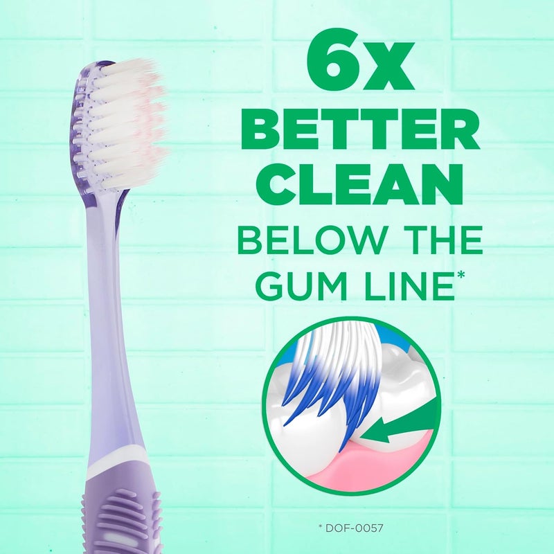 جم فرشاة أسنان 527 Technique Deep Clean برأس مدمج وشعيرات ناعمة، عدد 12 قطع - Image 4
