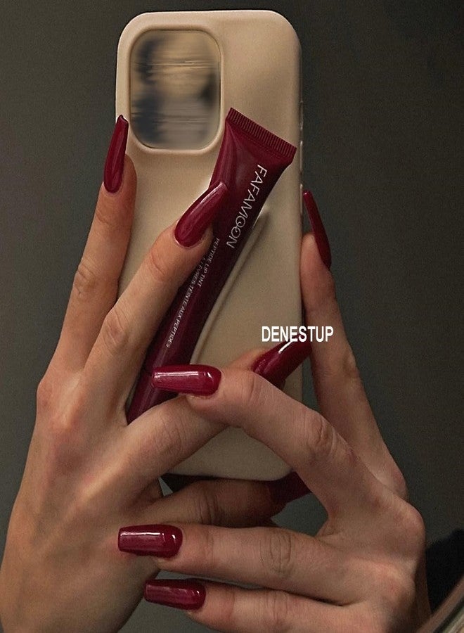 DENESTUP Lip Jam Hydrating Lip Gloss | Glitter Glossy Plumping Lipgloss | High Shine Glass Finish Nude Colors Shiny Jelly Liquid Lipstick for Women and Girls (5 Colors Set) - Image 2