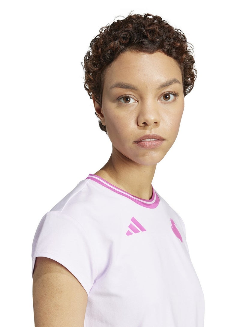 اديداس تي شيرت قطن للأطفال بثلاث خطوط من تيرو - Image 3