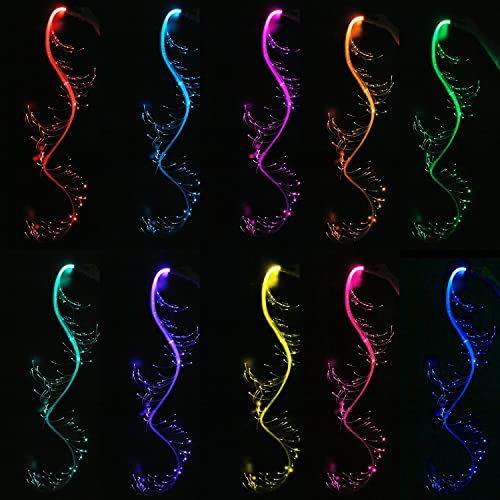 AMKI 6ft Rechargeable LED Fiber Optic Whip, 360 Swivel 36 Mode Effects Super Bright Light Up Dance Rave Toy Great for Raves Parties, Light Shows, EDM Pixel Whip Flow Lace Dance Festival - Image 2
