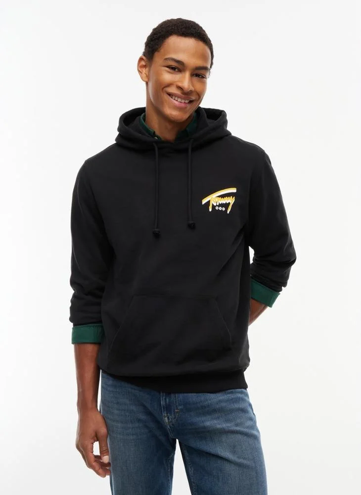 Signature Back Graphic Sueded Terry Hoody