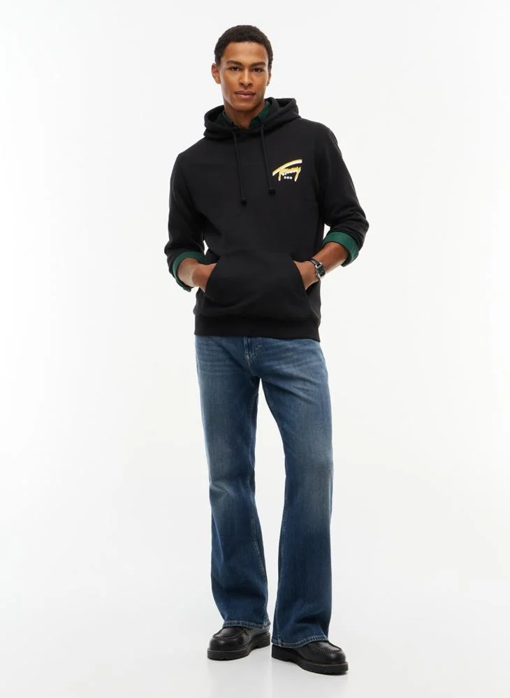 Tommy Jeans  Signature Back Graphic Sueded Terry Hoody for Men | Best Price UAE