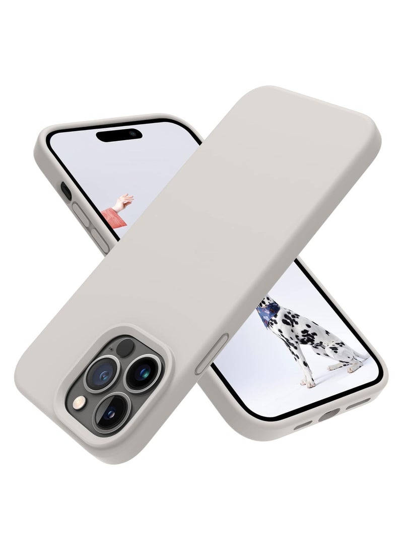 جراب مصمم لهاتف iPhone 14 Pro Max، جراب سيليكون رفيع مقاوم للصدمات لهاتف iPhone 14 Pro Max مقاس 6.7 بوصة (حجري) - Image 1