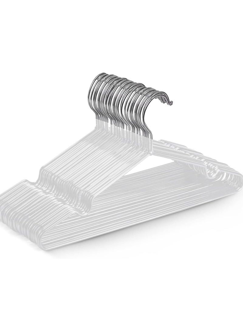 أكسنتشر 50-علبة شماعات معدنية غير قابلة للانزلاق 40 سم (50 علبة، أبيض) - Image 1