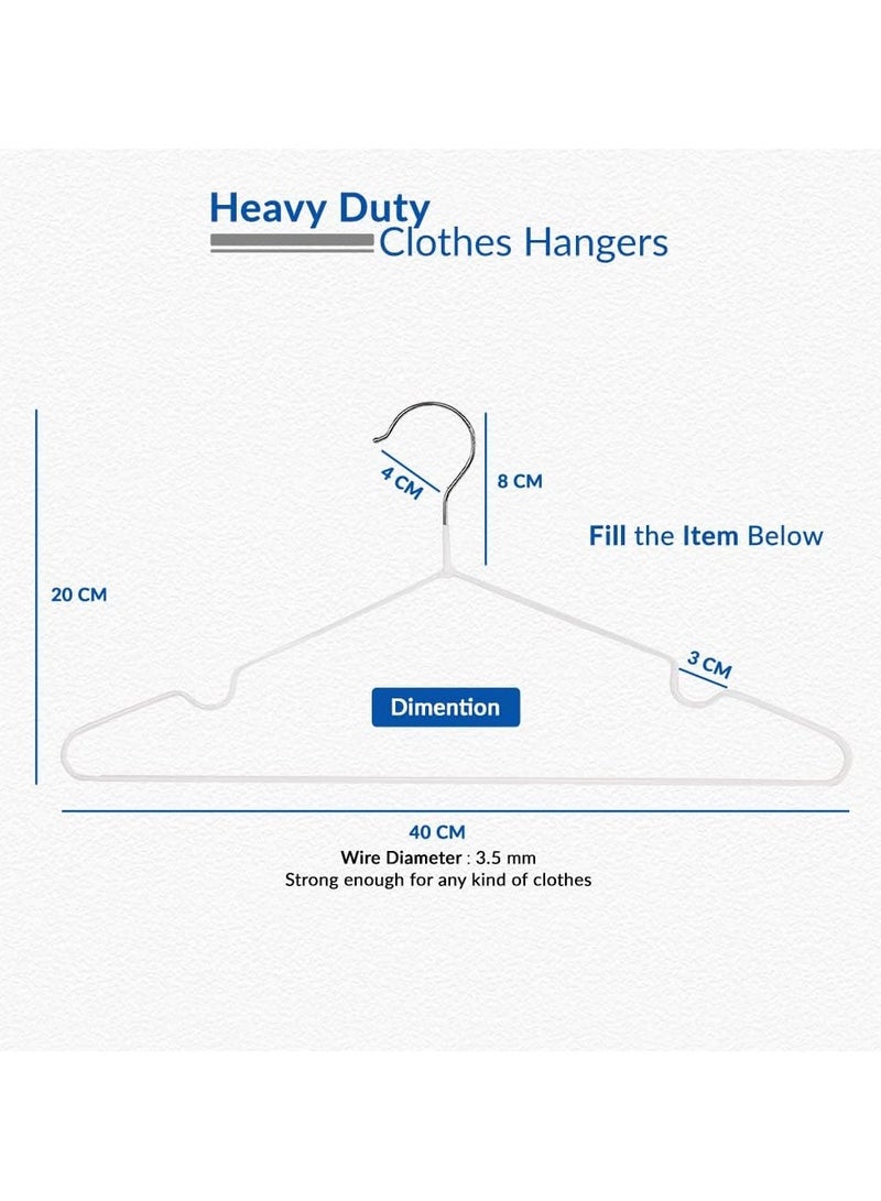 أكسنتشر 50-علبة شماعات معدنية غير قابلة للانزلاق 40 سم (50 علبة، أبيض) - Image 4