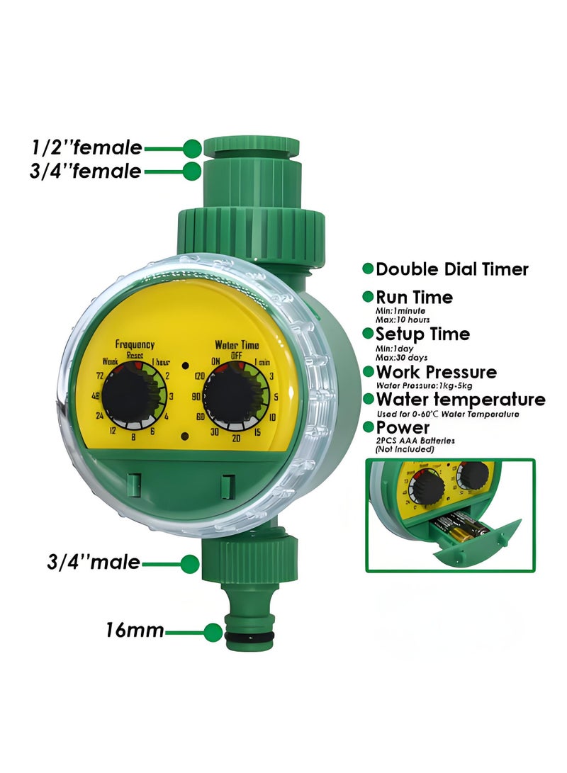 زيترا أخضر في الهواء الطلق حديقة البلاستيك الإلكترونية التلقائي خرطوم الري مخطط صنبور خرطوم المياه - Image 1