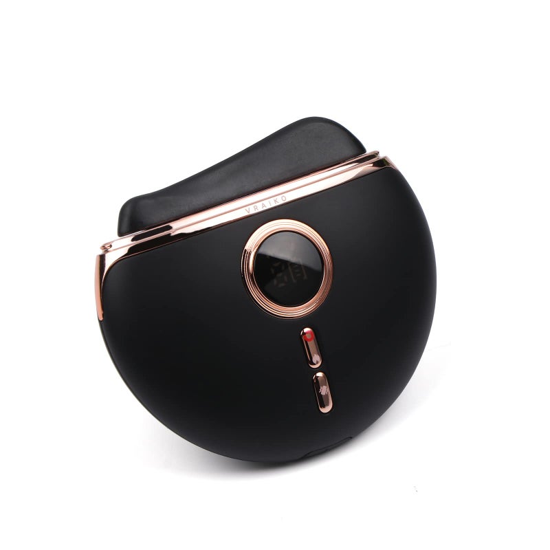 VRAIKO Eclipse Gua Sha Facial Tools Electric Face Massager with 3Level Heat Vibration 1000mAh Battery Neck Face Lift Wrinkle and Puffiness Reduction - Image 2
