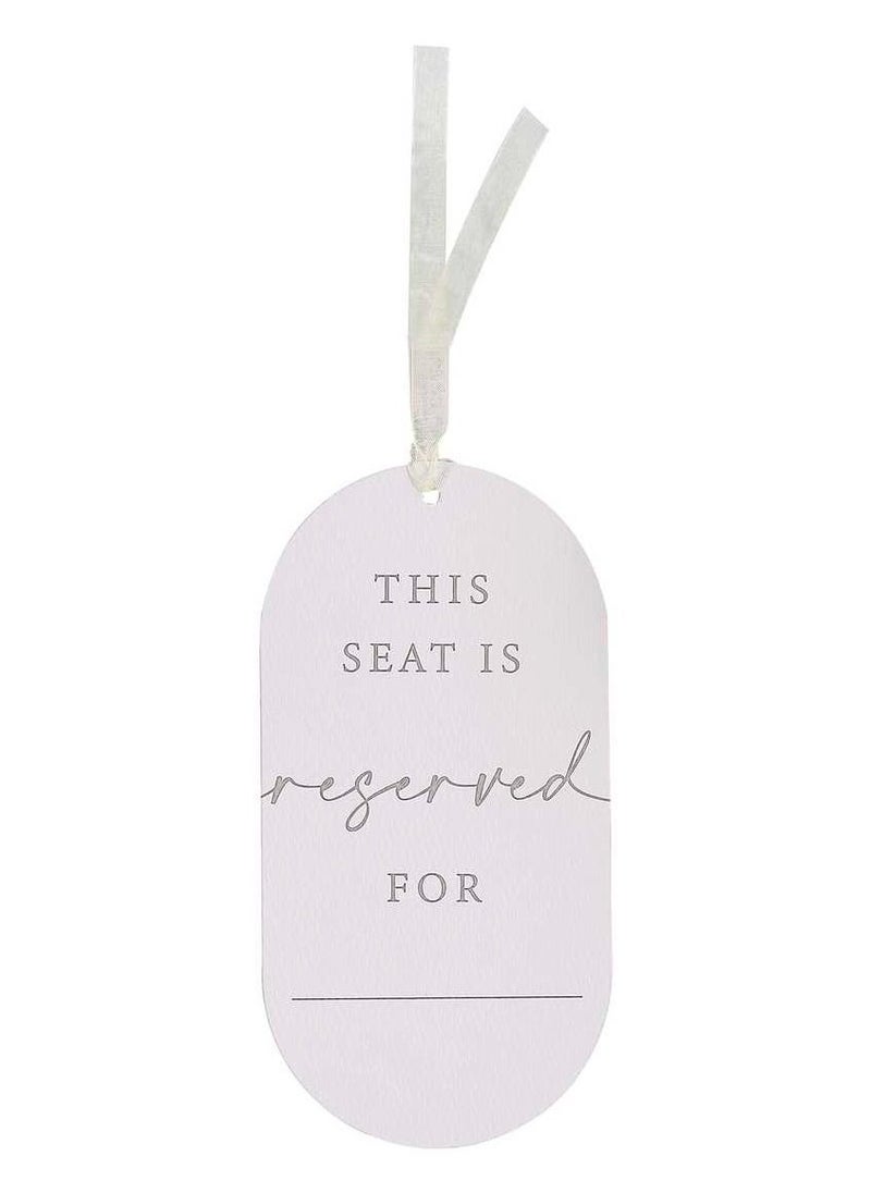 جينجر راي لافتة كرسي محجوز لحفل الزفاف - Image 2