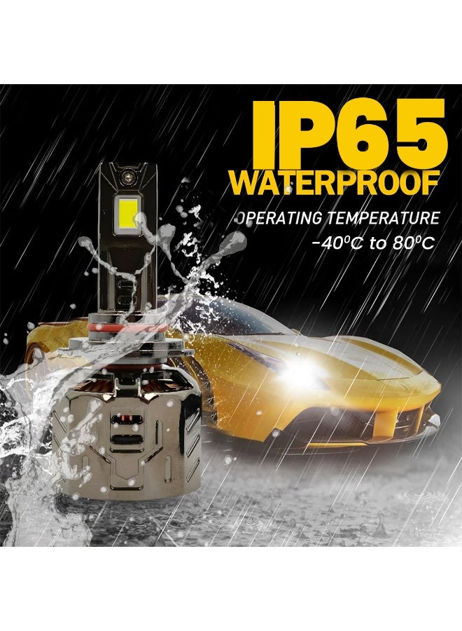 3XR 9005 LED Headlight Bulbs, P130 CANBUS 130W 30000LM Super Bright 6500K Cool White, IP65 Waterproof, Plug & Play, Anti-Flicker, Ultra-Focused Beam, 12V Automotive LED Replacement Light - Image 5